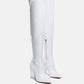 Noire Thigh High Long Boots In Patent Pu