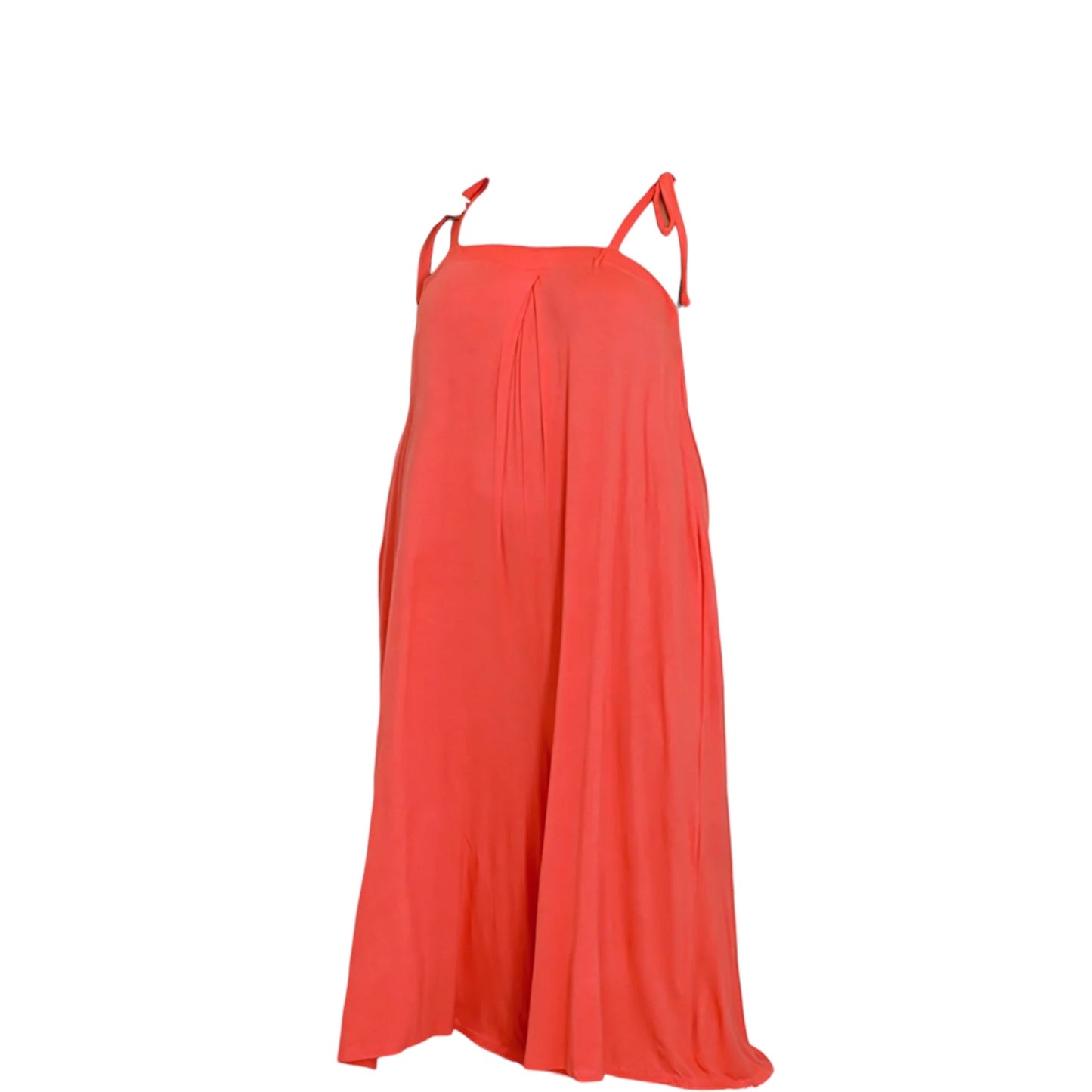 Coral Jumpsuit With Pockets