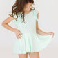 Pastel Green S/S Twirl Leotard