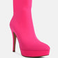 Patotie Lycra High Heel Ankle Boots