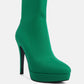 Patotie Lycra High Heel Ankle Boots