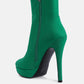Patotie Lycra High Heel Ankle Boots