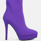Patotie Lycra High Heel Ankle Boots