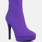 Patotie Lycra High Heel Ankle Boots