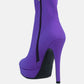 Patotie Lycra High Heel Ankle Boots