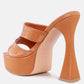 Pda Croc High Heel Platform Sandals