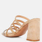 Peaches Strapped Rhinestone Embellished Sandals