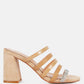 Peaches Strapped Rhinestone Embellished Sandals