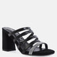 Peaches Strapped Rhinestone Embellished Sandals