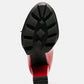 Peepque Peep Toe Lace-Up Booties