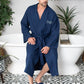Waffle Kimono Spa Bathrobe -  Absorbent, Lightweight