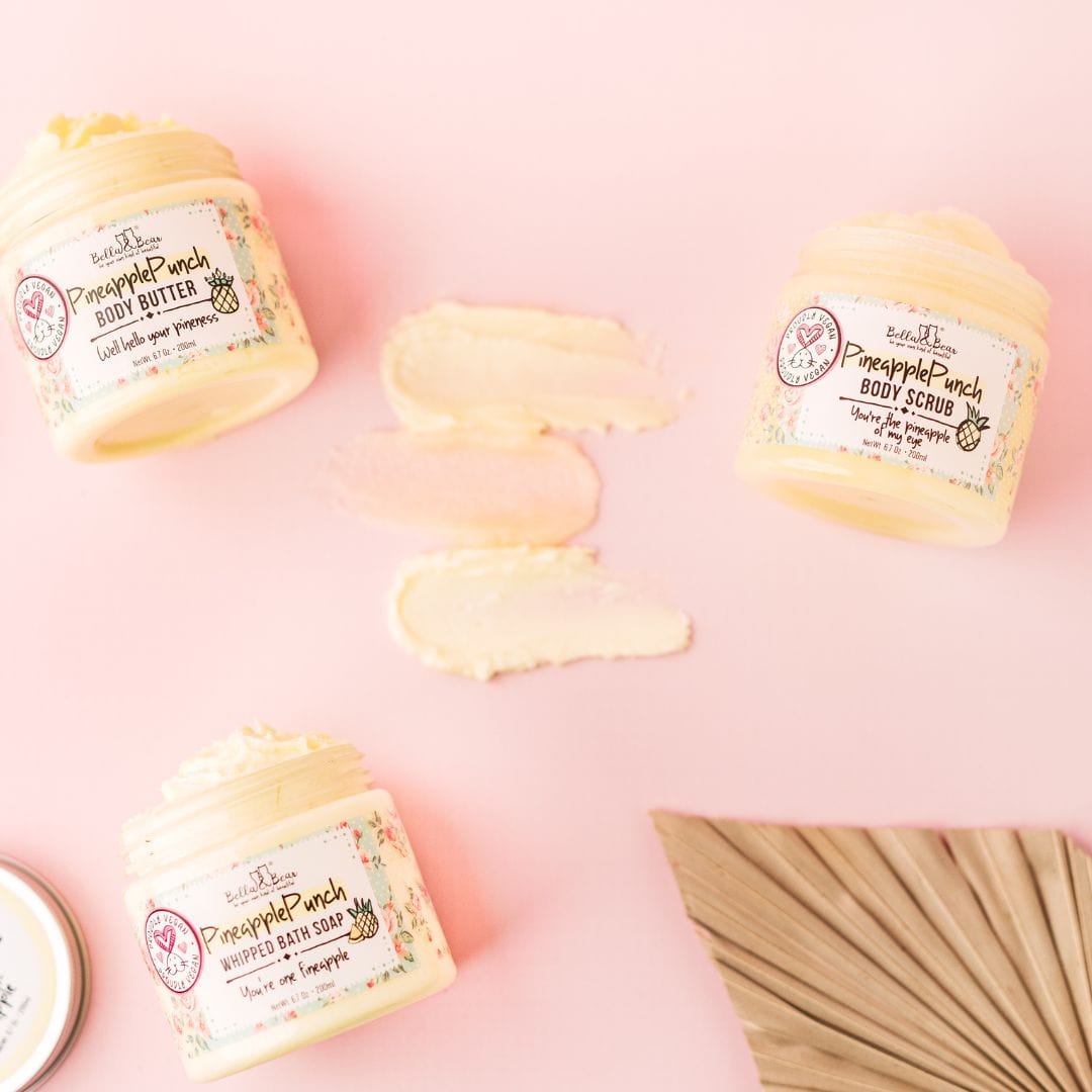 Pineapple Punch: Mini Whipped Bath Soap & Shave Cream
