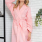 Waffle Piping Bathrobe – Lightweight Spa-Style Comfort