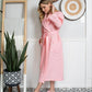 Waffle Piping Bathrobe – Lightweight Spa-Style Comfort