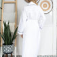 Waffle Piping Bathrobe – Lightweight Spa-Style Comfort