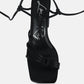 Piri Toe Ring Tie Up Block Sandals