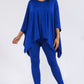 Asymmetrical Hem Top and Pants Set