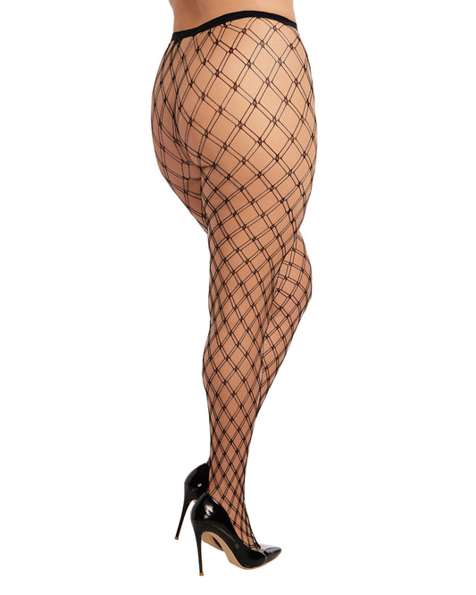 Double Knitted Fence Net Pantyhose