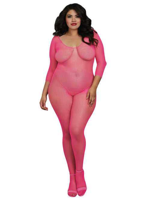 Fishnet Open Crotch Bodystocking
