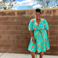 Floral A Line Flare Dress With Belt