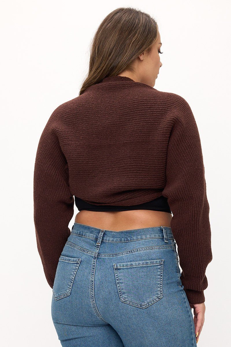 Knit Shrug Cropped Cardigan | Everyday Layering Essential
