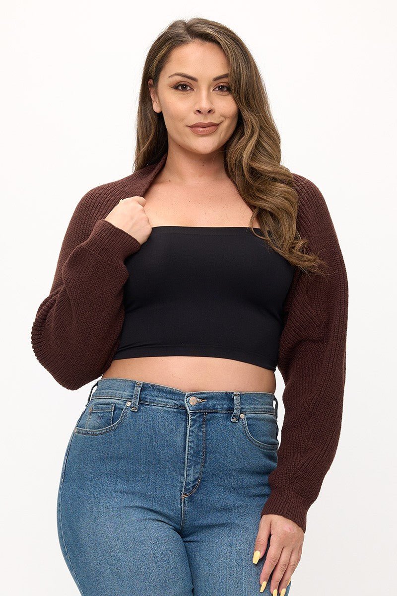 Knit Shrug Cropped Cardigan | Everyday Layering Essential