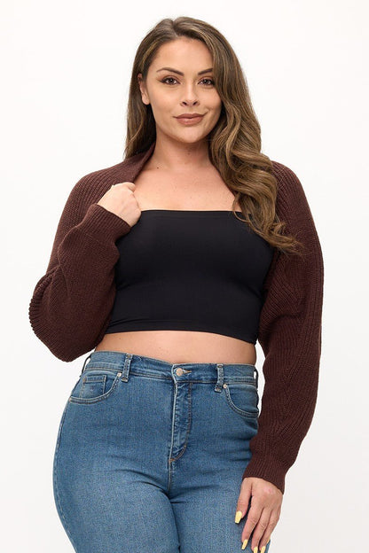 Knit Shrug Cropped Cardigan | Everyday Layering Essential