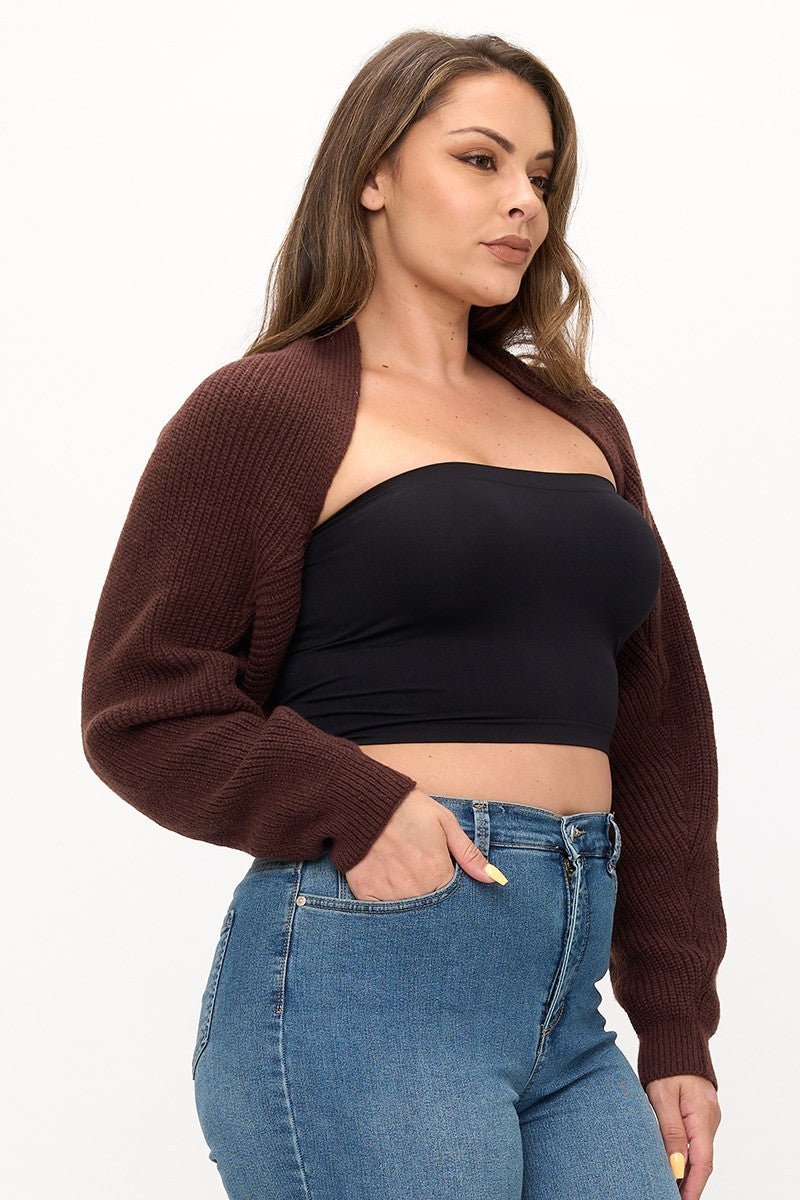 Knit Shrug Cropped Cardigan | Everyday Layering Essential