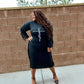 Little Black Fringe Dress