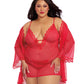 Stretch Mesh Chemise & Robe Set