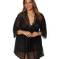 Stretch Mesh Chemise & Robe Set