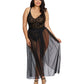 Mosaic Lace Teddy & Sheer Skirt
