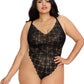 Mosaic Lace Teddy & Sheer Skirt