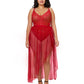 Mosaic Lace Teddy & Sheer Skirt