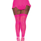 Sheer Thigh High Stockings with Back Seam
