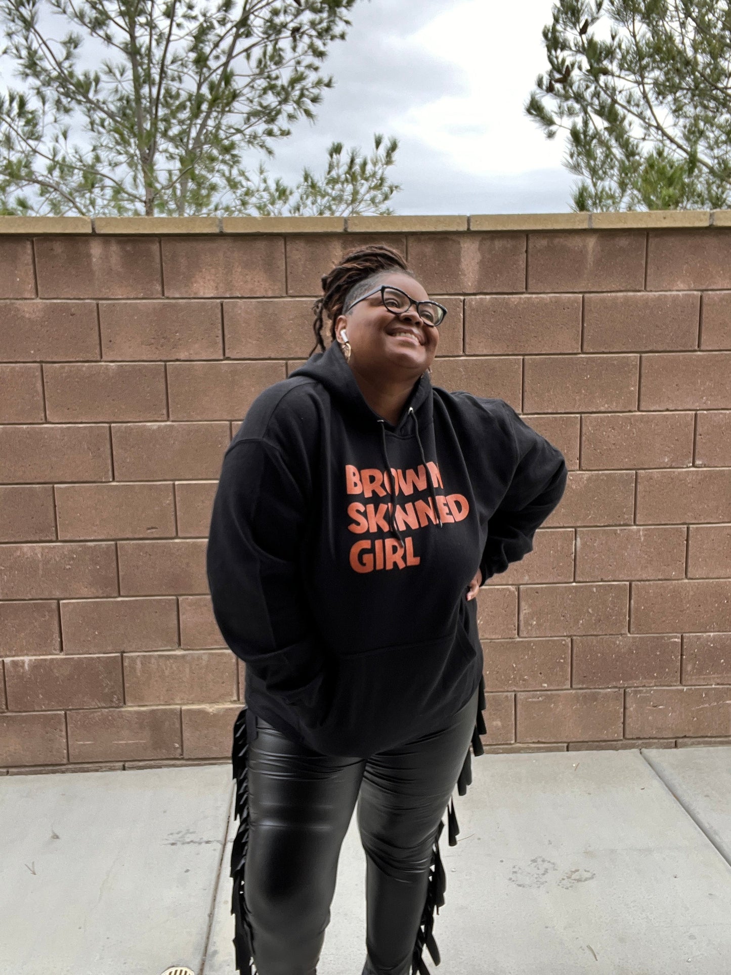 Brown Skin Hoodie Sweatshirt