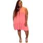 Sleeveless Ruffled Hem Dress