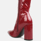 Pluto Block Heel Stiletto Ankle Boot