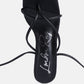 Pole Dance Lace Up Block Heel Sandals