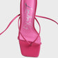 Pole Dance Lace Up Block Heel Sandals