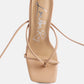 Pole Dance Lace Up Block Heel Sandals