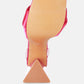 Pristine Satin Strap Triangular Block Heel Sandals