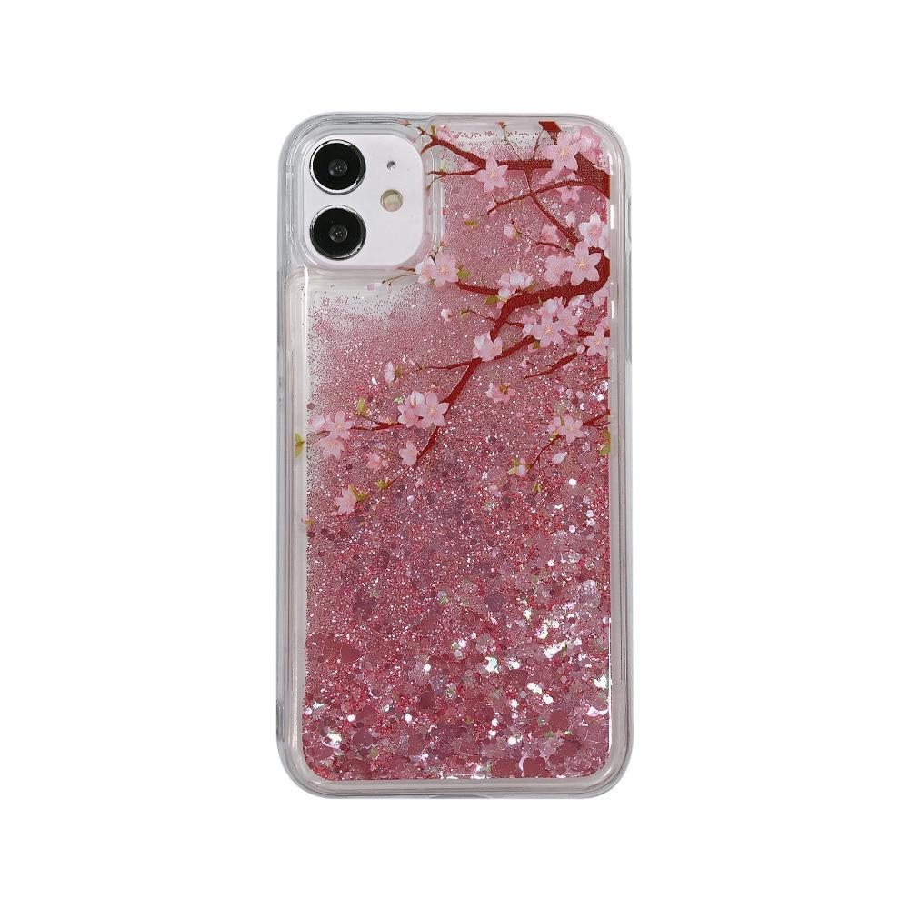 Cherry Blossom Glitter Phone Case