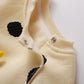 1pcs Striped & Dot Pattern Long Sleeved Romper Jumpsuit