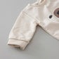 1pcs Cartoon Bear Graphic Simple Style Crotchets Jumpsuit