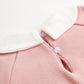 1pcs Cherry & Slogan Pattern Doll Neck Longsleeve Onesies