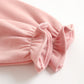 1pcs Cherry & Slogan Pattern Doll Neck Longsleeve Onesies