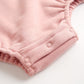 1pcs Cherry & Slogan Pattern Doll Neck Longsleeve Onesies