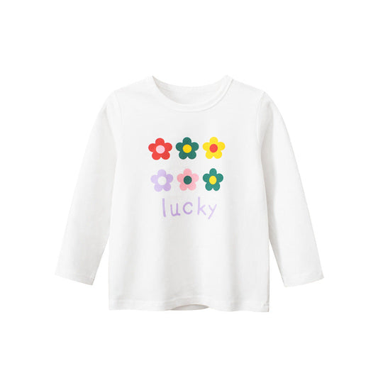 Floral Print Pattern Long Sleeve Autumn Cotton Shirt