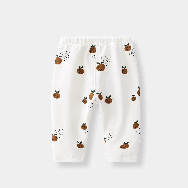 Allover Fruit Graphic Trousers Long Pant